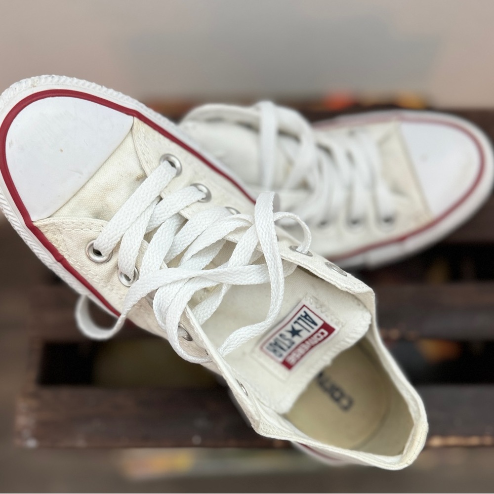 Converse All Star White Low Sneakers Unisex Size M5 W7